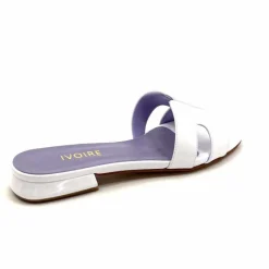 Vacances|Mules<Ivoire0248 Mules Ivoire 5237 Vernis Blanc
