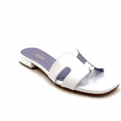 Vacances|Mules<Ivoire0248 Mules Ivoire 5237 Vernis Blanc