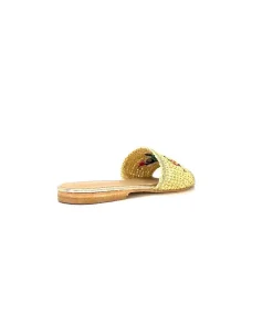 Vacances|Décontracté<fiorina Mules Ivoire S190 Raphia Beige