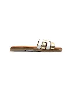 Vacances|Mules<382-ivoire Mules Ivoire Tml 28 Cuir Blanc Or BlancOr