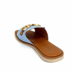 Vacances|Décontracté<382-ivoire Mules Ivoire Tml 27-1 Textile Bleu