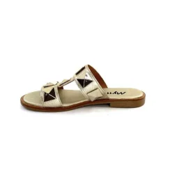 Vacances|Mules<Myma Mules 7521 Cuir Or