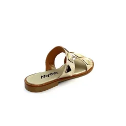 Vacances|Mules<Myma Mules 7521 Cuir Or