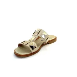 Vacances|Mules<Myma Mules 7521 Cuir Or