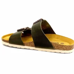 Vacances|Décontracté<Ivoire0098a Mules Plagettes Ivoire 2011.178 Cuir Kaki