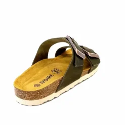 Vacances|Décontracté<Ivoire0098a Mules Plagettes Ivoire 2011.178 Cuir Kaki