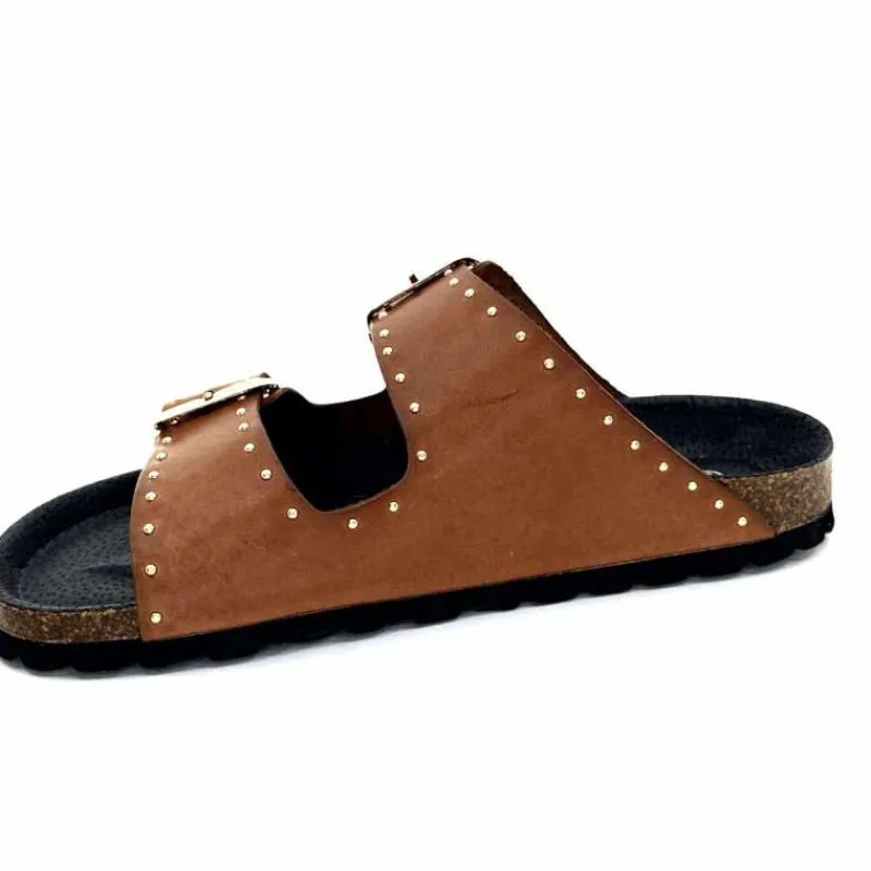 Vacances|Plagettes<Ivoire0473a Mules Plagettes Ivoire 11.71.13843.410 Cuir Marron