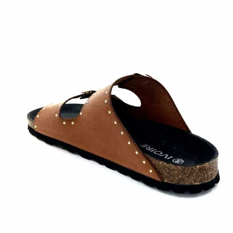 Vacances|Plagettes<Ivoire0473a Mules Plagettes Ivoire 11.71.13843.410 Cuir Marron