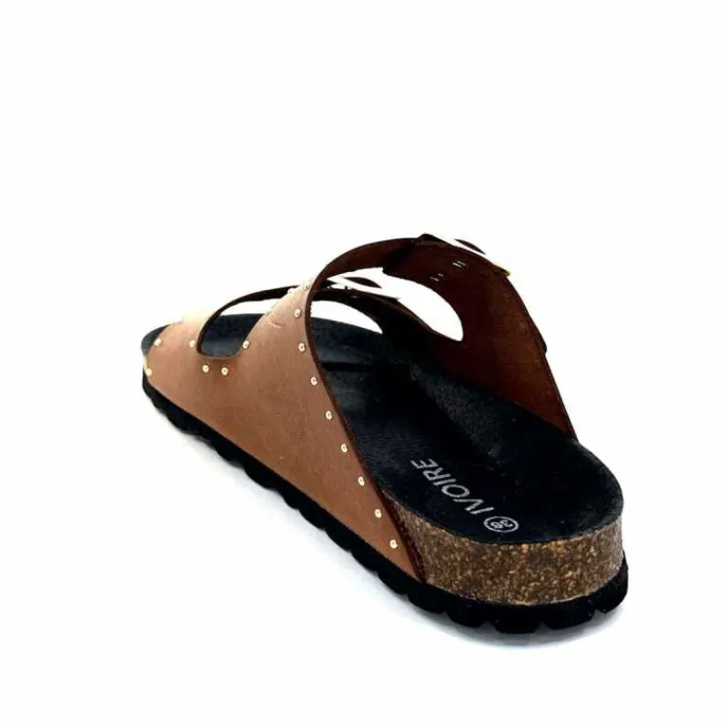 Vacances|Plagettes<Ivoire0473a Mules Plagettes Ivoire 11.71.13843.410 Cuir Marron