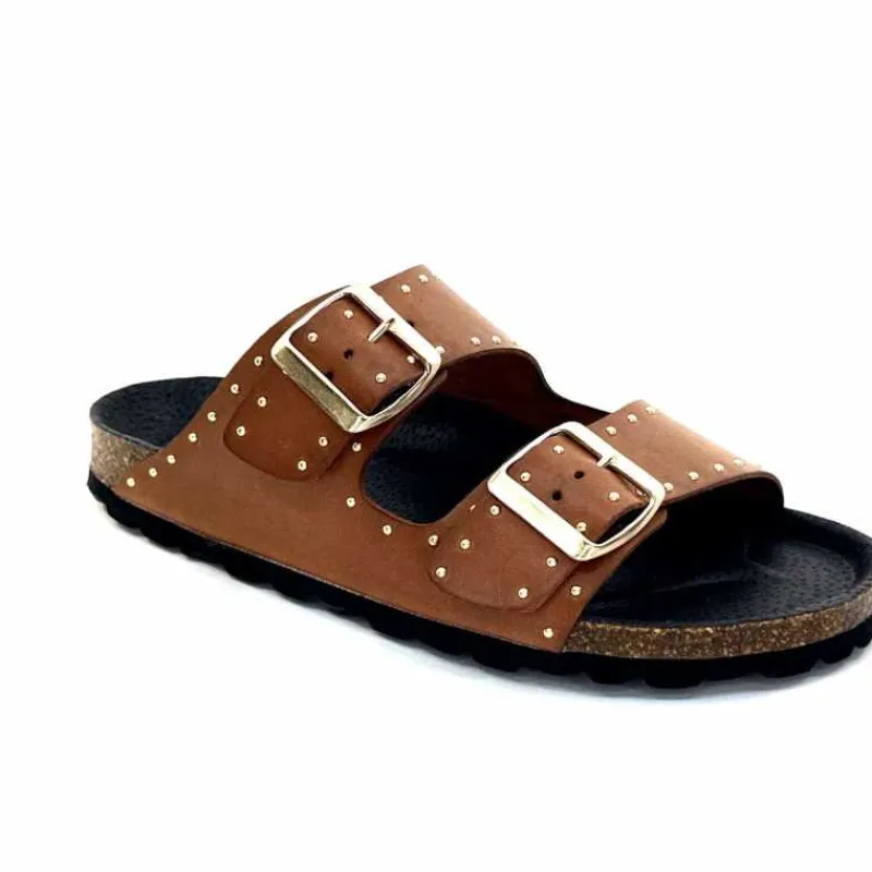 Vacances|Plagettes<Ivoire0473a Mules Plagettes Ivoire 11.71.13843.410 Cuir Marron