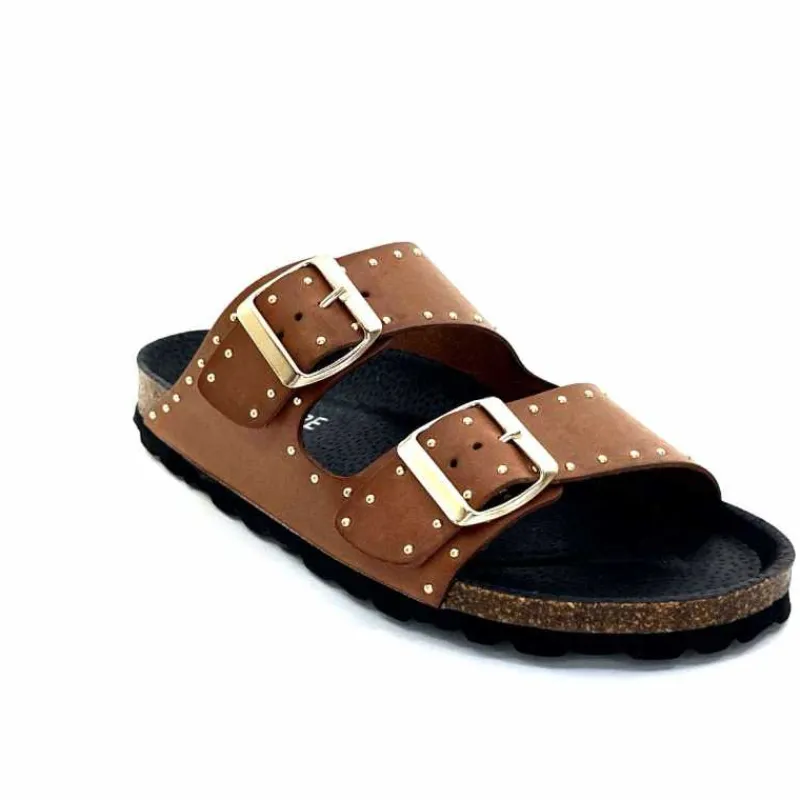 Vacances|Plagettes<Ivoire0473a Mules Plagettes Ivoire 11.71.13843.410 Cuir Marron