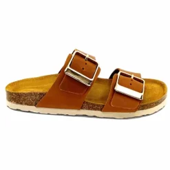 Vacances|Plagettes<Ivoire0098a Mules Plagettes Ivoire 2011.179 Cuir Marron