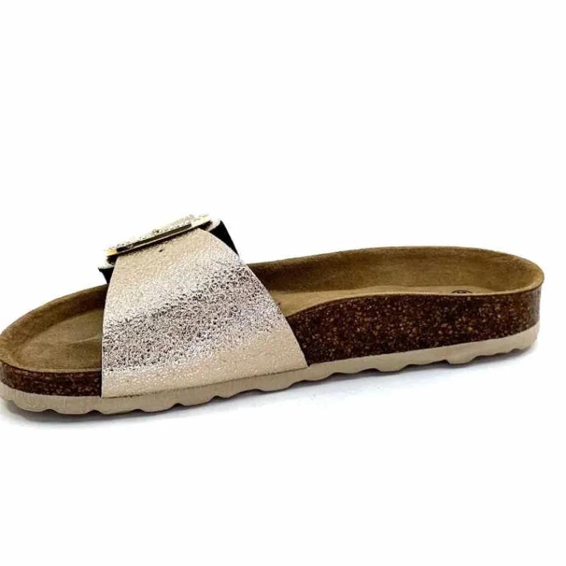 Vacances|Décontracté<Ivoire0473a Mules Plagettes Ivoire 11.71.14.351.412 Métal Dé Or