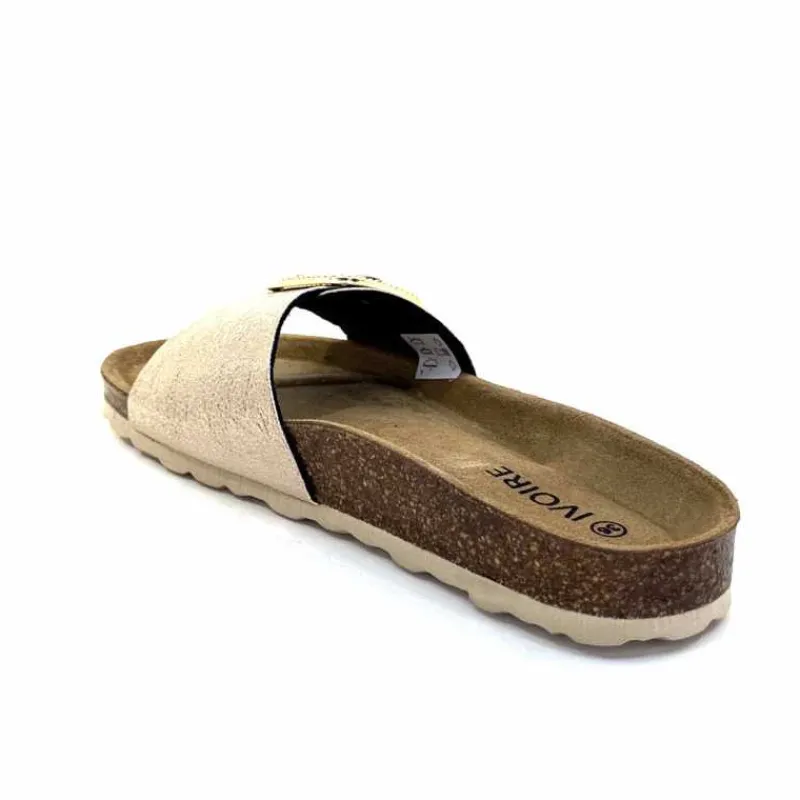 Vacances|Décontracté<Ivoire0473a Mules Plagettes Ivoire 11.71.14.351.412 Métal Dé Or