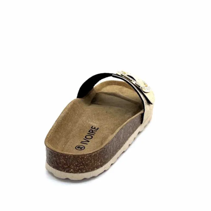 Vacances|Décontracté<Ivoire0473a Mules Plagettes Ivoire 11.71.14.351.412 Métal Dé Or