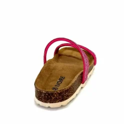 Vacances|Plagettes<Ivoire0473a Mules Plagettes Ivoire 11.71.14160.436 Strass Fushia