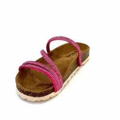 Vacances|Plagettes<Ivoire0473a Mules Plagettes Ivoire 11.71.14160.436 Strass Fushia