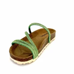 Vacances|Décontracté<Ivoire0473a Mules Plagettes Ivoire 11.71.14160.435 Strass Vert