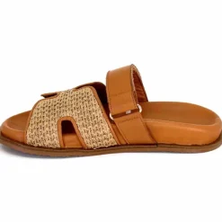Vacances|Décontracté<382-ivoire Mules Plagettes Ivoire D27093-803 Raffia Coconut