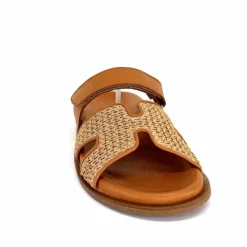 Vacances|Décontracté<382-ivoire Mules Plagettes Ivoire D27093-803 Raffia Coconut