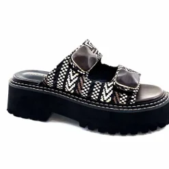 Compensées & Plateformes|Mules<noa harmon Mules Plateforme 9684 M55 Beige Noir