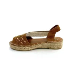 Vacances|Semelles Corde<Toni Pons Mules Plateformes Edith Daim Beige Marron