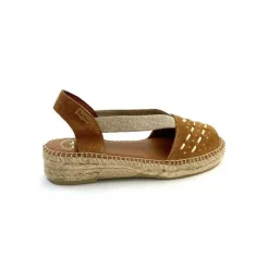 Vacances|Semelles Corde<Toni Pons Mules Plateformes Edith Daim Beige Marron