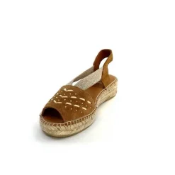 Vacances|Semelles Corde<Toni Pons Mules Plateformes Edith Daim Beige Marron