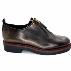 Masculin|Lacets<Ivoire0330 Richelieux Zip Ivoire 302 Cuir Bronze Marron