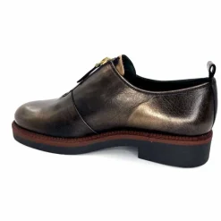 Masculin|Lacets<Ivoire0330 Richelieux Zip Ivoire 302 Cuir Bronze Marron