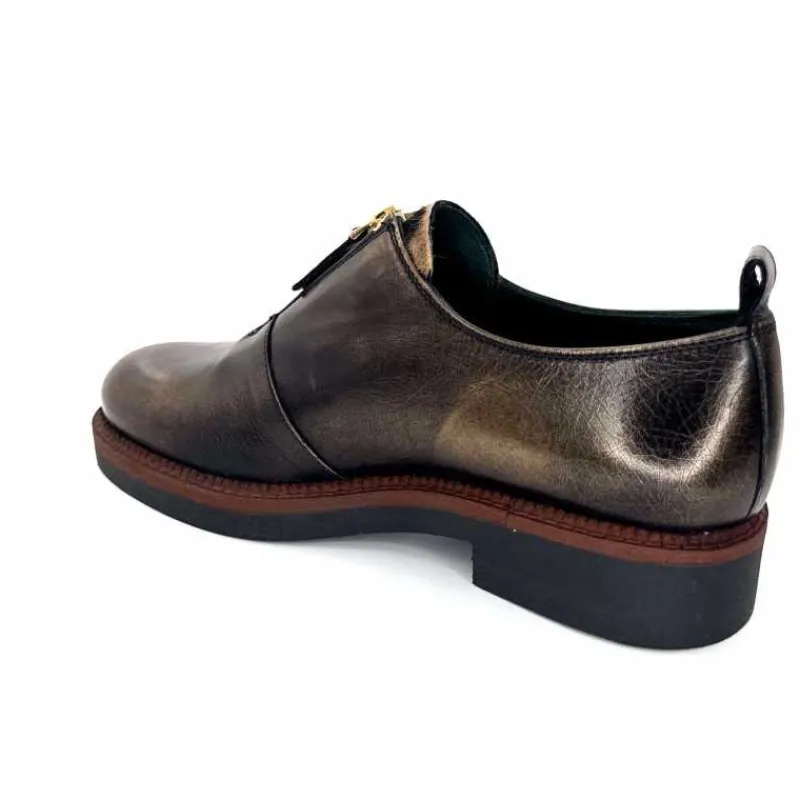 Masculin|Lacets<Ivoire0330 Richelieux Zip Ivoire 302 Cuir Bronze Marron