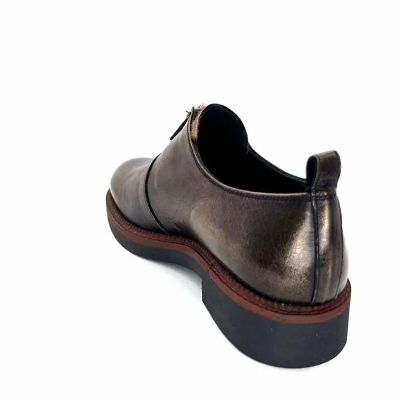 Masculin|Lacets<Ivoire0330 Richelieux Zip Ivoire 302 Cuir Bronze Marron