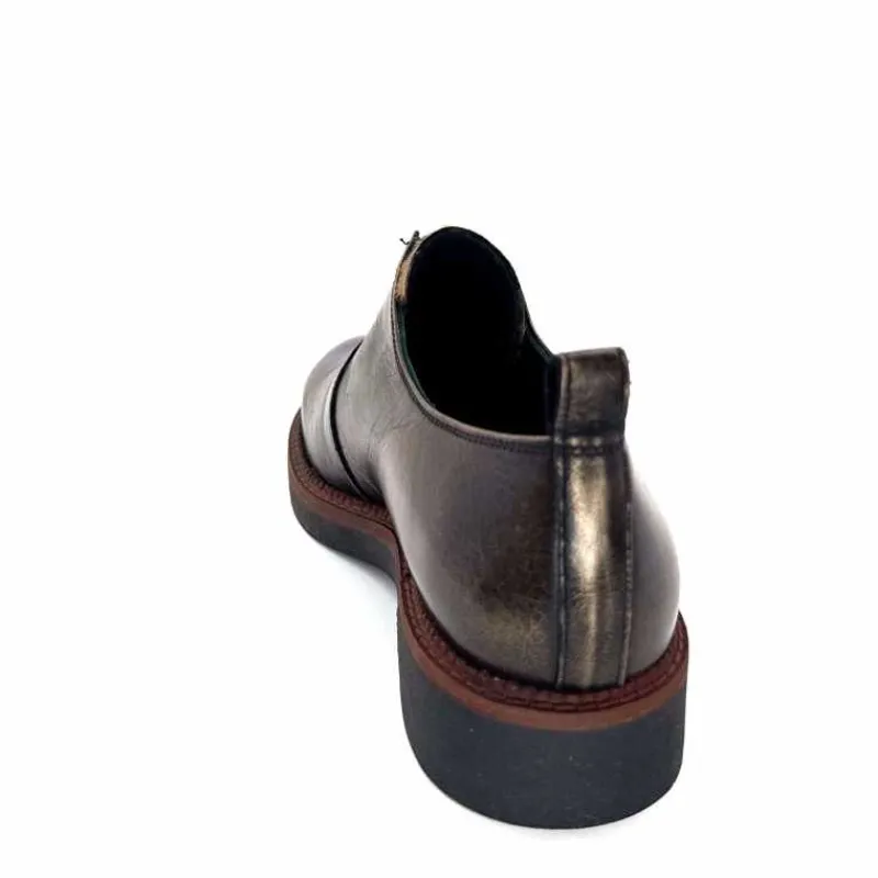 Masculin|Lacets<Ivoire0330 Richelieux Zip Ivoire 302 Cuir Bronze Marron