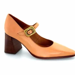 Elégant|Escarpins<angel alarcon Salomés 24565 492a Cuir Camel