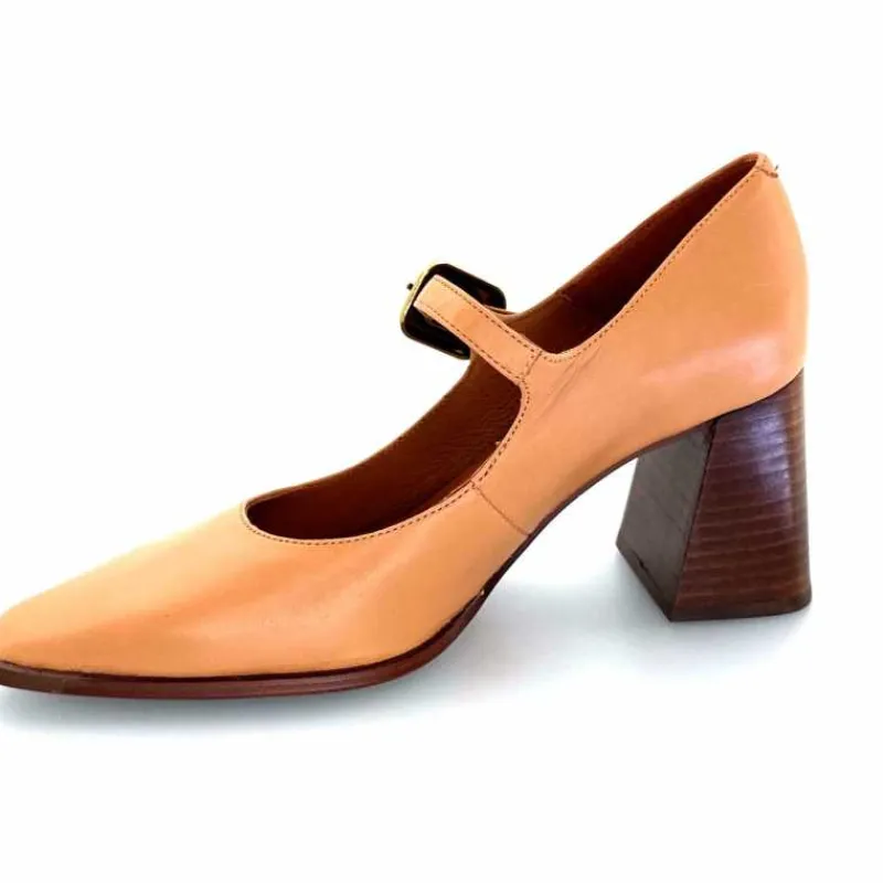 Elégant|Escarpins<angel alarcon Salomés 24565 492a Cuir Camel