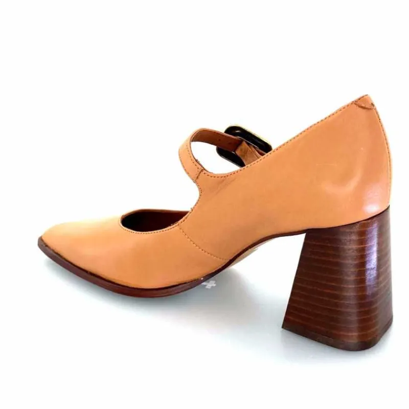 Elégant|Escarpins<angel alarcon Salomés 24565 492a Cuir Camel