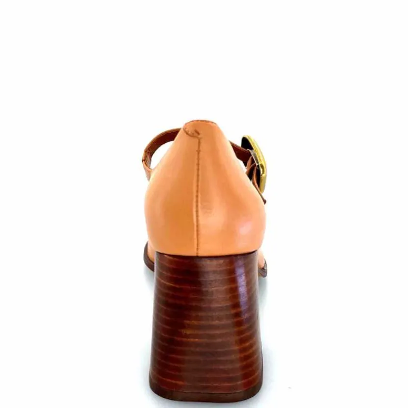 Elégant|Escarpins<angel alarcon Salomés 24565 492a Cuir Camel