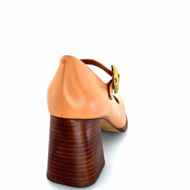 Elégant|Escarpins<angel alarcon Salomés 24565 492a Cuir Camel