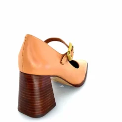 Elégant|Escarpins<angel alarcon Salomés 24565 492a Cuir Camel