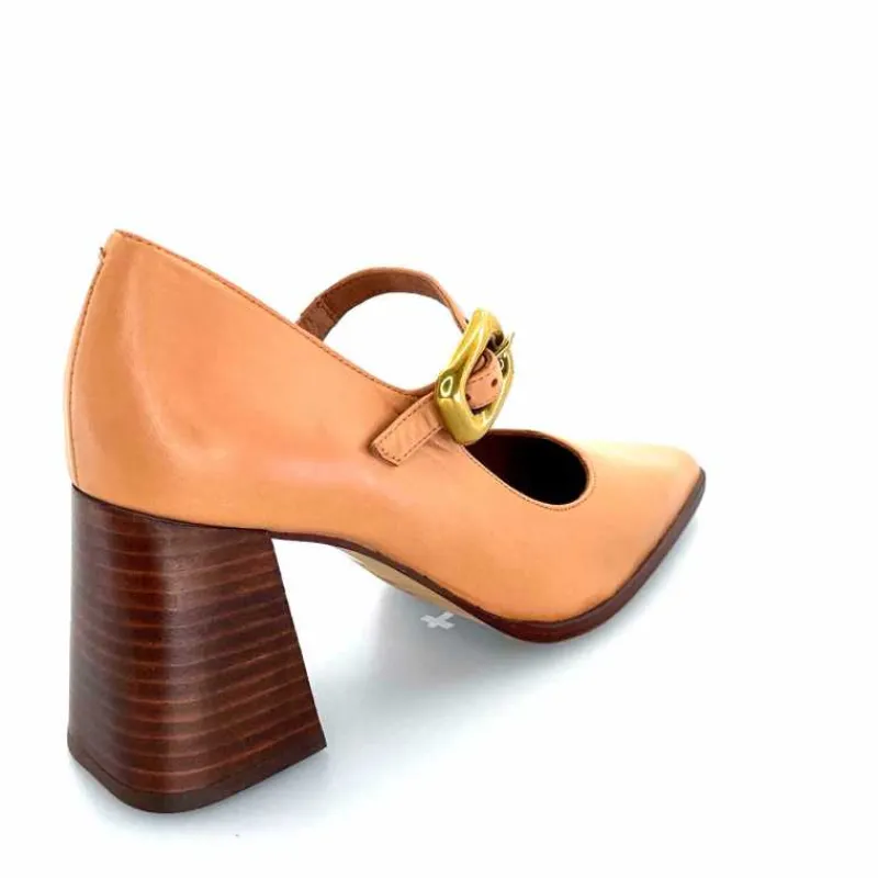 Elégant|Escarpins<angel alarcon Salomés 24565 492a Cuir Camel