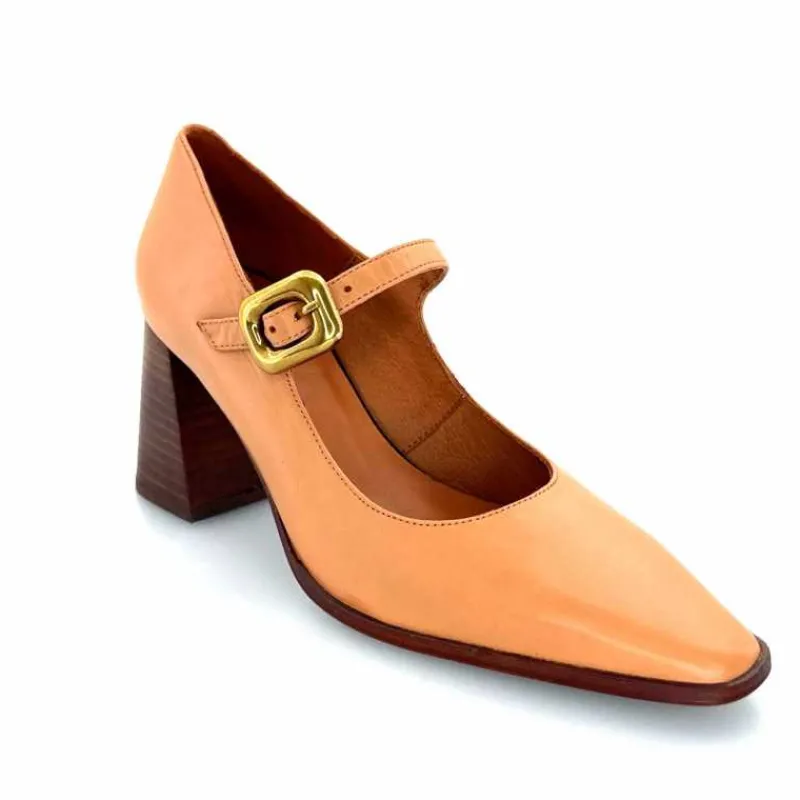 Elégant|Escarpins<angel alarcon Salomés 24565 492a Cuir Camel