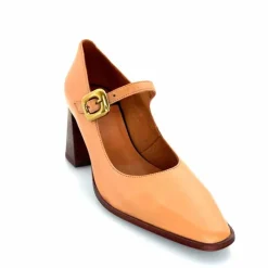 Elégant|Escarpins<angel alarcon Salomés 24565 492a Cuir Camel