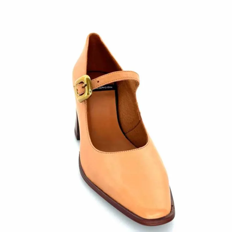 Elégant|Escarpins<angel alarcon Salomés 24565 492a Cuir Camel