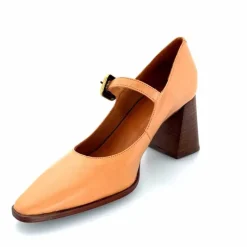 Elégant|Escarpins<angel alarcon Salomés 24565 492a Cuir Camel
