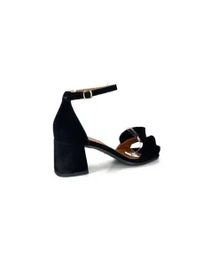 Elégant|Sandales<Ivoire0351a Sandales à Talon Ivoire 8453770 Daim Noir