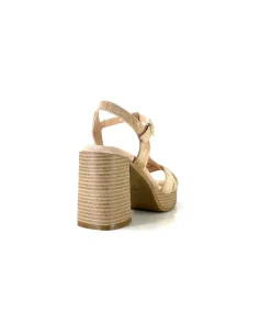 Compensées & Plateformes|Sandales<Ivoire0104a Sandales à Talon Ivoire 51292 Daim Beige