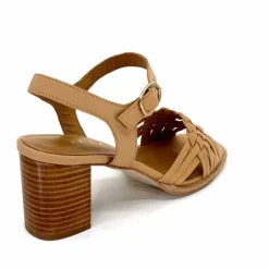 Vacances|Féminin<JHay Sandales à Talon 2688 Cuir Natur Petalo Taupe