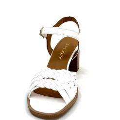 Féminin|Sandales<JHay Sandales à Talon 2688 Cuir Blanc