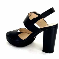 Talon|Féminin<Nero Giardini Sandales à Talon NeroGiardini410360 Cuir Noir