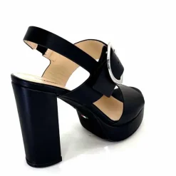 Talon|Féminin<Nero Giardini Sandales à Talon NeroGiardini410360 Cuir Noir